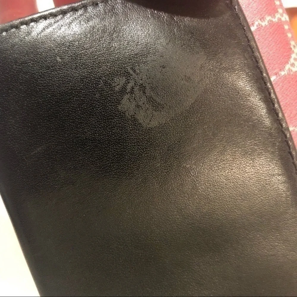 Kate spade vintage pink black wallet
